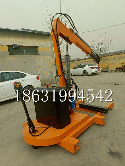 涞源县自卸车厢随车吊 自制轮式四不像起重机 四驱平板吊 5吨 贵盛